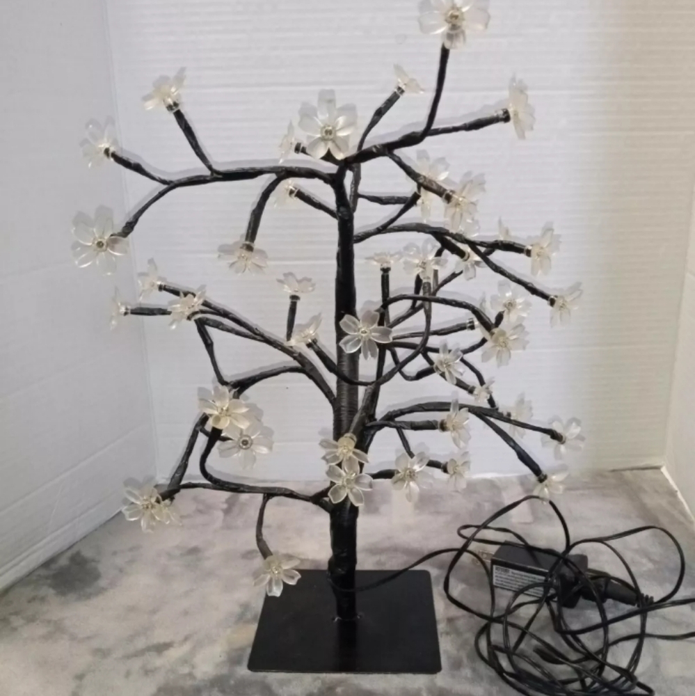 Lighted Tree Lamp Lightshare Cherry Blossom 18 Inch Lighted Bonsai Tree 48 Light